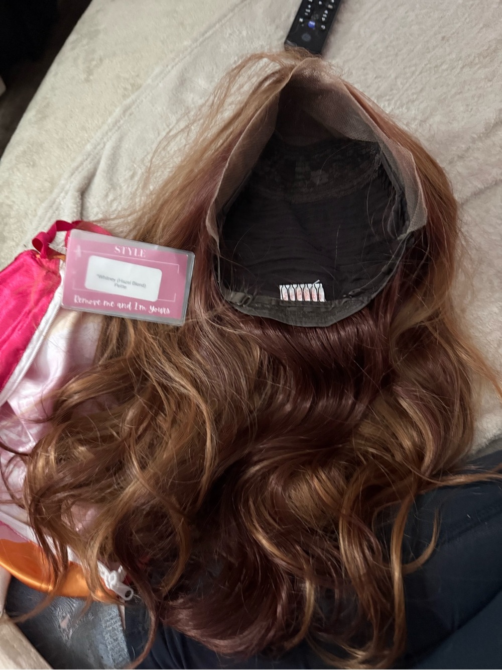 Women's Copper Brown Wavy Wig - Multi-Tone Copper - Picture 2 of 4
